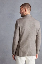 Next Signature Sakko aus italienischem Wollgemisch Beige/Khaki/Braun/Grau