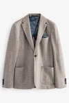 Next Signature Sakko aus italienischem Wollgemisch Beige/Khaki/Braun/Grau