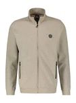 LERROS Sweatjacke in Strukturqualität Khaki/Beige/Braun