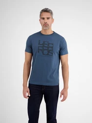LERROS T-Shirt mit Print Blau/Pastell/Hellblau
