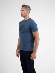 LERROS T-Shirt mit Print Blau/Pastell/Hellblau