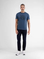 LERROS T-Shirt mit Print Blau/Pastell/Hellblau