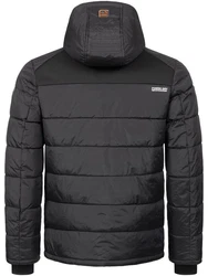Geographical Norway Winterjacke Outdoorjacke mit Kapuze Schwarz/Dunkelgrau/Grau