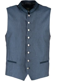Trachtenweste Krazam Gilet Weste mit Stehkragen und Kragenriegel