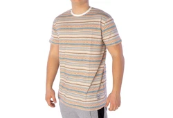 Iriedaily T-Shirt 'Chop Chop' camel/petrol/dunkelorange/offwhite