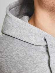 Jack & Jones Plus Sweatshirt 'JJEcorp' graumeliert/schwarz