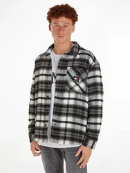 Tommy Jeans Fleecehemd TJM Fleece Lined Check Shirt EXT Gelb/Grau/Rot/Schwarz/Hellgrau/Hellblau