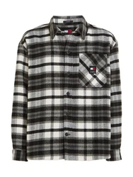 Tommy Jeans Fleecehemd TJM Fleece Lined Check Shirt EXT Gelb/Grau/Rot/Schwarz/Hellgrau/Hellblau