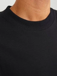 Jack & Jones Rundhalsshirt JCOTRIANGLE TEE SS CREW NECK SN Schwarz/Dunkelblau