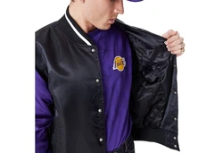 New Era Bomberjacke Satin Bomber Los Angeles Lakers (1-St) Rot/Lila