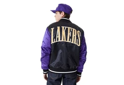 New Era Bomberjacke Satin Bomber Los Angeles Lakers (1-St) Rot/Lila