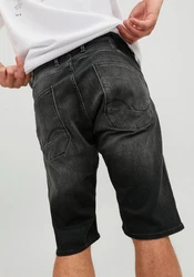 Jack & Jones Jeansshorts JJISCALE JJLONG Weiß/Creme/Schwarz