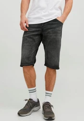 Jack & Jones Jeansshorts JJISCALE JJLONG Weiß/Creme/Schwarz