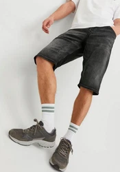 Jack & Jones Jeansshorts JJISCALE JJLONG Weiß/Creme/Schwarz