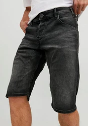 Jack & Jones Jeansshorts JJISCALE JJLONG Weiß/Creme/Schwarz
