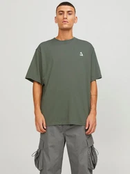 Jack & Jones Rundhalsshirt JCOTRIANGLE TEE SS CREW NECK SN Dunkelgrün