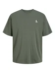 Jack & Jones Rundhalsshirt JCOTRIANGLE TEE SS CREW NECK SN Dunkelgrün