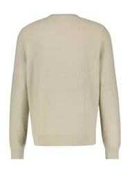 LERROS Rundhals Strickpullover Khaki/Beige