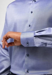 Eterna Langarmhemd MODERN FIT EASY IRON Dunkelblau/Hellblau/Fliederfarben/Blau