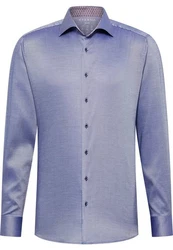 Eterna Langarmhemd MODERN FIT EASY IRON Dunkelblau/Hellblau/Fliederfarben/Blau