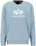 Alpha Industries Sweatshirt Basic Sweater Hellblau/Blau Alpha Industries Sweatshirt Basic Sweater Hellblau/Blau