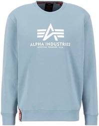 Alpha Industries Sweatshirt Basic Sweater Hellblau/Blau
