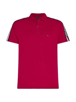 Tommy Hilfiger Poloshirt GLOBAL STRIPE MONOTYPE REG POLO mit Logostickerei Tommy Hilfiger Poloshirt GLOBAL STRIPE MONOTYPE REG POLO mit Logostickerei