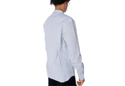 Lyle & Scott Langarmhemd Hemd LS Slim Fit Gingham hellblau/weiß
