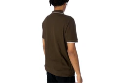 Lyle & Scott Poloshirt Tipped oliv/weiß
