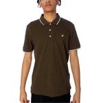Lyle & Scott Poloshirt Tipped oliv/weiß
