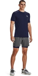 Under Armour T-Shirt HeatGear Armour Fitted Dunkelblau/Grau/Blau