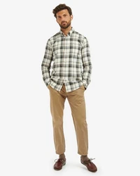 Barbour Hemd Falstone Khaki/Grau/Dunkelgrün/Grün/Beige