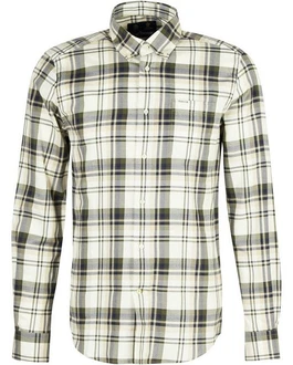 Barbour Hemd Falstone Khaki/Grau/Dunkelgrün/Grün/Beige