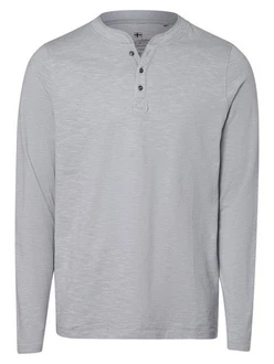 Nils Sundström Langarmshirt Grau/Hellgrau