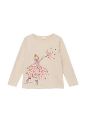 s.Oliver Langarmhemd T-Shirt Braun/Khaki/Beige