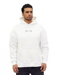 Kapuzensweatshirt Herren OVRSIZE Hoodie mit extravagantem Digitaldruck Wei M