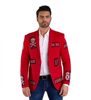 Denim Distriqt Herren Sakko Totenkopf