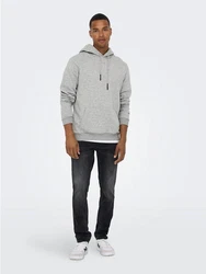 ONLY & SONS Sweatshirt Hoodie ONSCERES (5425) Grau