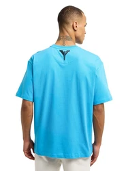 CARLO COLUCCI Rundhalsshirt Delleg Hellblau/Blau