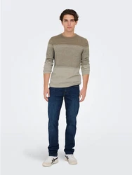 ONLY & SONS Strickpullover ONSPANTER 4421 Braun