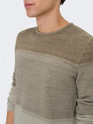 ONLY & SONS Strickpullover ONSPANTER 4421 Braun