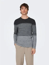 ONLY & SONS Strickpullover ONSPANTER 4421 Grau (4421)