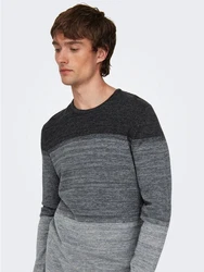 ONLY & SONS Strickpullover ONSPANTER 4421 Grau (4421)