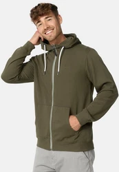 Indicode Sweatjacke INChristos Dunkelgrün/Khaki