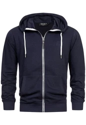 Indicode Sweatjacke INChristos Dunkelblau/Blau