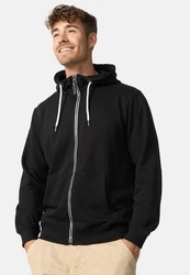 Indicode Sweatjacke INChristos Schwarz/Dunkelgrau