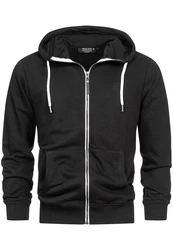 Indicode Sweatjacke INChristos Schwarz/Dunkelgrau