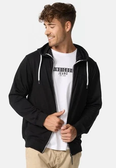 Indicode Sweatjacke INChristos Schwarz/Dunkelgrau