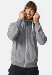 Indicode Sweatjacke INChristos Hellgrau/Grau/Dunkelgrau