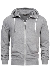 Indicode Sweatjacke INChristos Hellgrau/Grau/Dunkelgrau